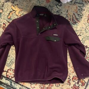 Patagonia Deep Purple Fleece Pullover